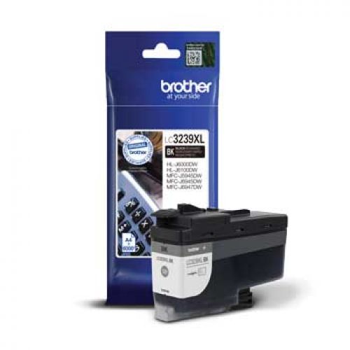 BROTHER Cartucho de tinta preto de larga duracion LC3239XLBK , Brother , BROLC3239XLBK , 4977766787864